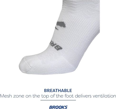 Brooks Run-In No Show Socks I Men & Women Performance Athletic Running Socks I Comfort Fit (3-Pack Set) in Saudi Arabia