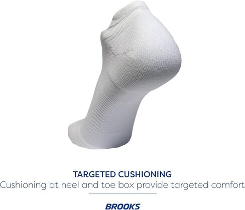 Brooks Run-In No Show Socks I Men & Women Performance Athletic Running Socks I Comfort Fit (3-Pack Set) in Saudi Arabia