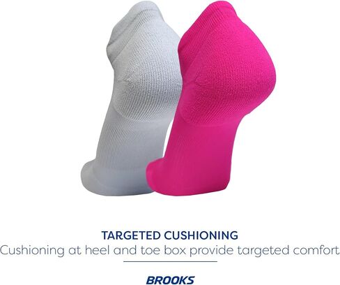 Brooks Run-In No Show Socks I Men & Women Performance Athletic Running Socks I Comfort Fit (3-Pack Set) in Saudi Arabia