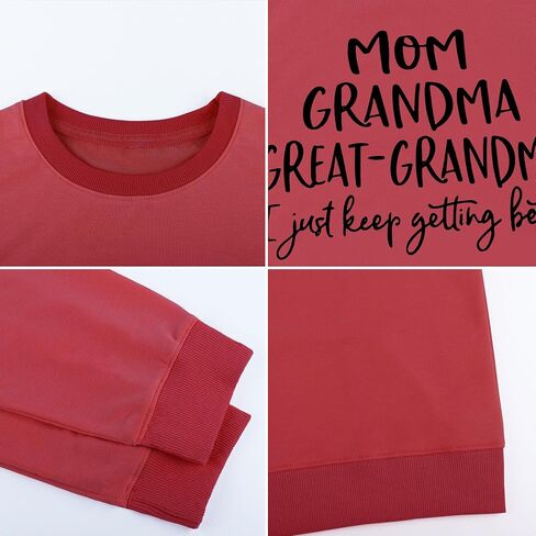 Womens Great Grandma Sweatshirt Crewneck Casual Pullover Loose Comfy Grandma Gifts Shirts Top in Kuwait