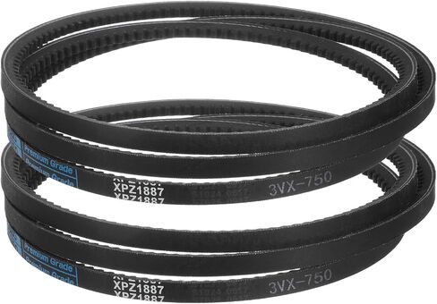 uxcell 2pcs 3VX620 Rubber V-Belt, Raw Edge Cogged Industrial V Belt 41.5" Length x 0.38" Width x 0.32" Thickness in Saudi Arabia