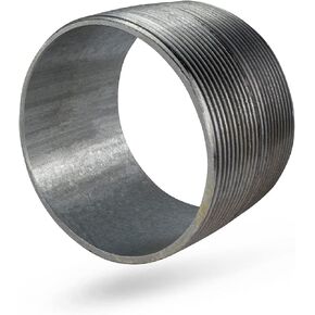 Everflow Supplies NPGL4000 Close Galvanized Steel Nipple Pipe Fitting with 4" Nominal Size Diameter