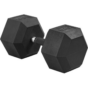 CAP Barbell Coated Dumbbell Weights with Padded Grip, Single, 100 Pounds