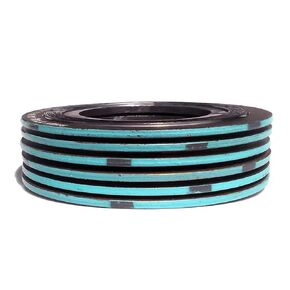 Sterling Seal & Supply SSS 9000IR2321GR300X6 Spiral Wound Gasket with 321SS Inner Ring, 2" Pipe Size x 300# x (321SS/FG) For Applications with High Temperature Variations and/or Pressure Variations, Turquoise Band with Gray Stripe (Pack of 6)