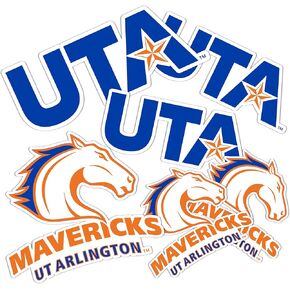 Desert Cactus The University of Texas at Arlington Sticker UTA Mavericks Sticker Vinyl Decals Laptop Water Bottle Car Scrapbook T1 (Type 1-1)