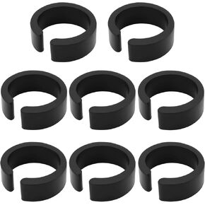 Create idea 8PCS 22.2/25.4mm Open Type Rubber Reducer Shim for 31.8mm Bicycle Handlebar Adapter or Mount Compatible with Bike Computer Mounts Bottle Holders