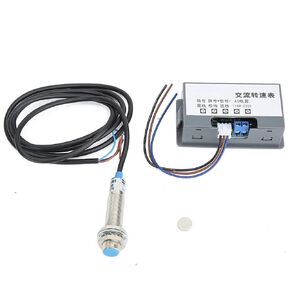 Digital Red LED Tachometer RPM Speed Meter,With Hall sensor, High Measurement Accuracy Tachometer for Lathe Conveyor Belt