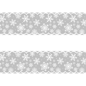 Texupday 2 Pcs Winter Snowflakes White Lace Table Runner Christmas Holiday Party Decoration 13" x 72"