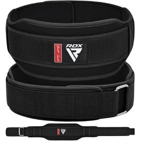 RDX RX5 Weightlifting Belt for Men & Women, Heavy Duty Powerlifting Belt with Thick EVA Foam Padding, Roller/Tension Buckle for Bodybuilding, Powerlifting, Lifting, Squat, Deadlift & Weight Training (Large)