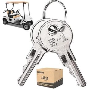 Golf Cart Key 2-Pack for Golf Cart EZGO 1982-up (Gas/Electric) Ignition Key Replacement Part 17063-G1 17063G1