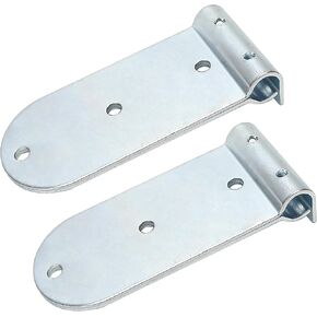 2PCS Bottom Hinge Door Parts for Todco Truck Trailer Rollers Roll up Over Head Box Door Truck, 4.6" x 2.0" (Silver Color)