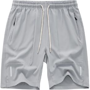 Men's Running Athletic Shorts Quick Dry Lightweight Gym Shorts for Men Workout Basketball Exercise Shorts with Pockets