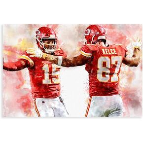 Football Player Poster Prints For Wall Paper Posters Chief Canvas Wall Decor Unframe-style 12x18inch(30x45cm)
