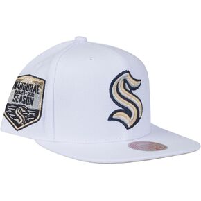 Mitchell & Ness Seattle Kraken NHL Winter White Snapback Hat Cap in Saudi Arabia