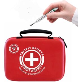 First Aid Kit, 378 Pieces Emergency Survival Kit,(2 in 1 First Aid & Survival) First aid kit Car, First aid kit Office, First aid kit Camping, Hiking, Waterproof, Compact, First aid