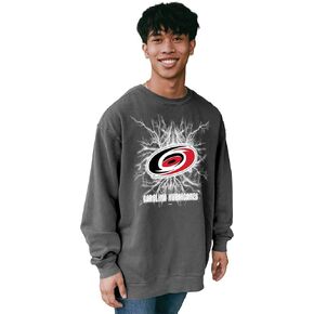 Blue 84 NHL Officially Licensed Crewneck Sweatshirt Ringspun Electric Black