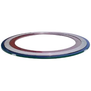 SUR -SEAL ، Inc. Teadit 9000IR6316PTFE2500 شريط أخضر مع شريط أبيض 316SS/PTFE الحلزوني مع حلقة 316SS الداخلية ، -150 إلى 500 درجة فهرنهايت ، معرف 5.80 "، 12.50".