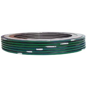 Sterling Seal & Supply SSS 9000IR1500316PTFE2500X6 Green Band with White Stripe 316SS/PTFE Spiral Wound Gasket with 316SS Inner Ring, -150 to 500 degrees F Temperature Range, 1.63" ID, 4.63" OD, for 1-1/2" Pipe Size (Pack of 6)