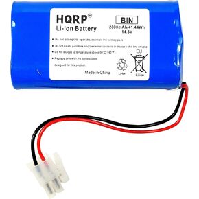 HQRP 14.8V Battery Compatible with ILIFE A4 A4S, A4s Pro, A6 A7 A8 A9 V7 V7s Robot Vac Vacuum Cleaner 2800mAh Replacement