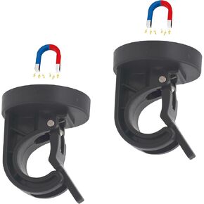 YYST Magnetic Ceiling Hook for Classroom, Signs, Rods, Keys, Wires for Drop Ceiling Rails, Cruise Ceiling or Cabinet Surface Hold up to 2 KG (Black-2)