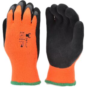 G & F GripMaster Cold Weather Outdoor Work Gloves, Winter Driving Gloves, Micro-Foam Latex Double Coated, heavy Duty