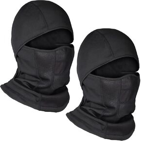 2 PCS Balaclava Ski Mask, Motorcycle Balaclava Skimask for Men Women, Winter Face Black Shisty Mask for Skiing Snowboarding Riding Cold Weather Gear
