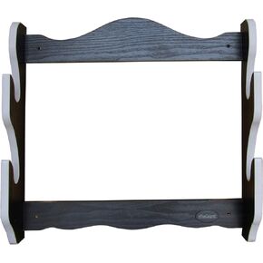 Rush Creek Creations Martial Arts Samari Katana Sword Rack Wall Mount - Convenient Assembly, Black