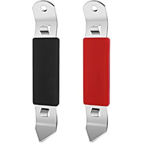 2 Pcs Magnetic Bottle Openers Stainless Steel Manual Can Opener Classic Flat Bottle Opener for Beer Bottles Cans Beverages