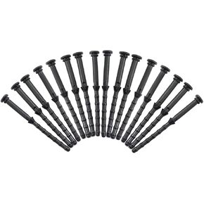 16pcs 67mm Rubber Fan Mounting Screws Computer PC Case Noise Absorbtion Anti Vibration Pin Rivet Black