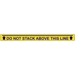 ComplianceSigns.com Do Not Stack Above This Line Label Decal, 36x3 inch Vinyl for Industrial Notices