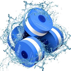 bintiva Water Weights for Pool Exercise - Water Aerobics Equipment for Aqua Fitness - Pool Weights for Water Exercise, Pool Dumbbells