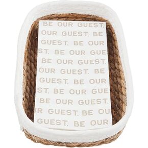 Mud Pie Powder, napkin 14.8" x 16" | basket 9.5" x 6", Be Our Guest