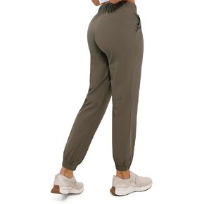Womens Golf Pants Quick Dry Ultra Light Stretch Pockets Soft Workout Pants for Travel with Inside Drawstrings
