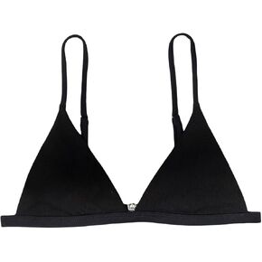 SHENHE Women's Ribbed Spaghetti Strap Micro Triangle Swimsuit Bathing Suit Bikini Tops