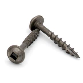 Yellowbird #8 x 1-1/4 Round Washer Head - Square Plain Lube - Extra Coarse Thread - Type 17 Pocket Screw - Bit Included - 3500 Ct.