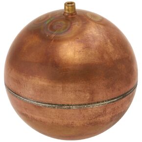 R440 Series Bob Spherical Copper Float, 3/8"-16 SAE Female, 12" Diameter, 28.38 lbs Buoyancy