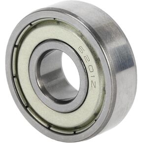 ACROPIX 6201ZZ Deep Groove Ball Bearings P6 12x32x10mm Lubricated Bearings Double Metal Seal Silver Tone Scooter Skateboard Wheel