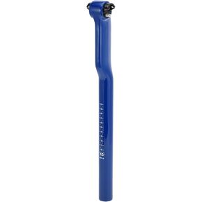 Motoforti Universal Bike Seat Posts Bike Saddle Post Seat Tube 31.6x400mm 5° Height Adjustable Carbon Fiber Blue 1 Pc