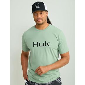 HUK Men's Performance Fishing Logo Tee, Short Sleeve, Quick-Dry