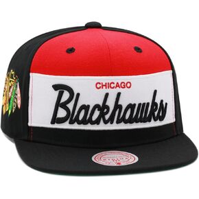 Mitchell & Ness Chicago Blackhawks NHL Retro Sport Snapback Hat Cap - Black in Kuwait