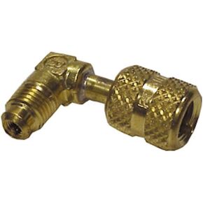 Robinair 40563A 90° Style Adapter for A/C and Refrigeration Use - 1/4" MFL x 1/4" FFL