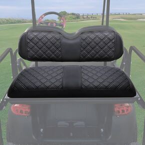 MOSNAI Golf Cart Rear Seat Covers for EZGO Club Car Yamaha Aftermarket Rear Seat Cushion, Rear Seat Cover with Concave and Convex Design, Thick Vinyl Leather Comfortable, Breathable & Easy to Clean