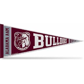 Rico Industries NCAA Alabama A&M Bulldogs Rally 12" x 30" Felt Wall Décor Pennant - Great for Home/Bed Room/Man Cave Décor
