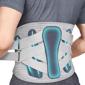 Umbilical Hernia Belt, Elastic Abdominal Binder Lower Waist Support Belt, Post Surgery Postpartum Belly Band Belly Wrap Hernia Belt Stomach Compression Wrap for Men and Women (XX-Large)