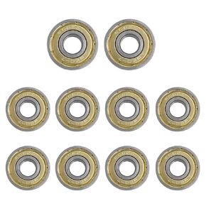 Quacc 10 PCS 608 ZZ Ball Bearings Double Shielded Miniature Ball Bearings for Skateboards, Inline Skates, Scooters (8 × 22 × 7mm)