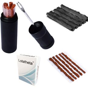 Bike Tubeless Tire Tyre Repair Kit Plugger Plugs Tool Repair Tires Fix Flat Puncture MTB and Road Mountain Bicycle +15 Strips (5 x1.5 mm + 5 x 2.5 mm + 5 x 3.5 mm)