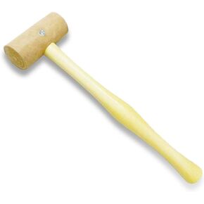Natural Rawhide Mallet Tool, Professional Rawhide Leather Hammer Mallet for Rounding Ring Shanks, Jewelry Making, Leather working, Woodworking, Size 1 inch
