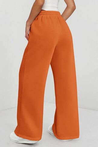 Athmile Womens Wide Legpants High Pherged Baggy Pants Fashion Teen Girl Draying Reshing Radistic Adhitic joggers in Kuwait