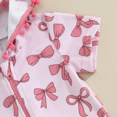 Girls Terry Cloth Swim Cover Up Zip Up Hooded Bathing Suit Coverup Wraps Rufled Kids Pool Beach Robe Cover-Up Dress in Saudi Arabia