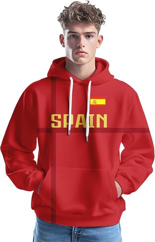كرة القدم pullover hoodie flag sweatshirt الأزياء الهدايا طباعة غير رسمية لعشاق كرة القدم الرجال s-2xl in Saudi Arabia